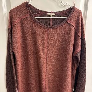 Mystree Women's Sweater - Large, Burgundy color